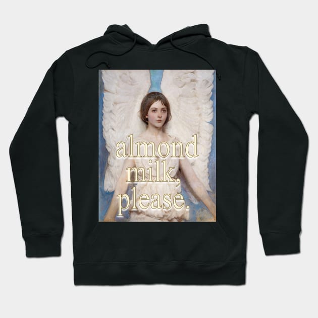 Almond Milk, Please. Angel Hoodie by ellanely